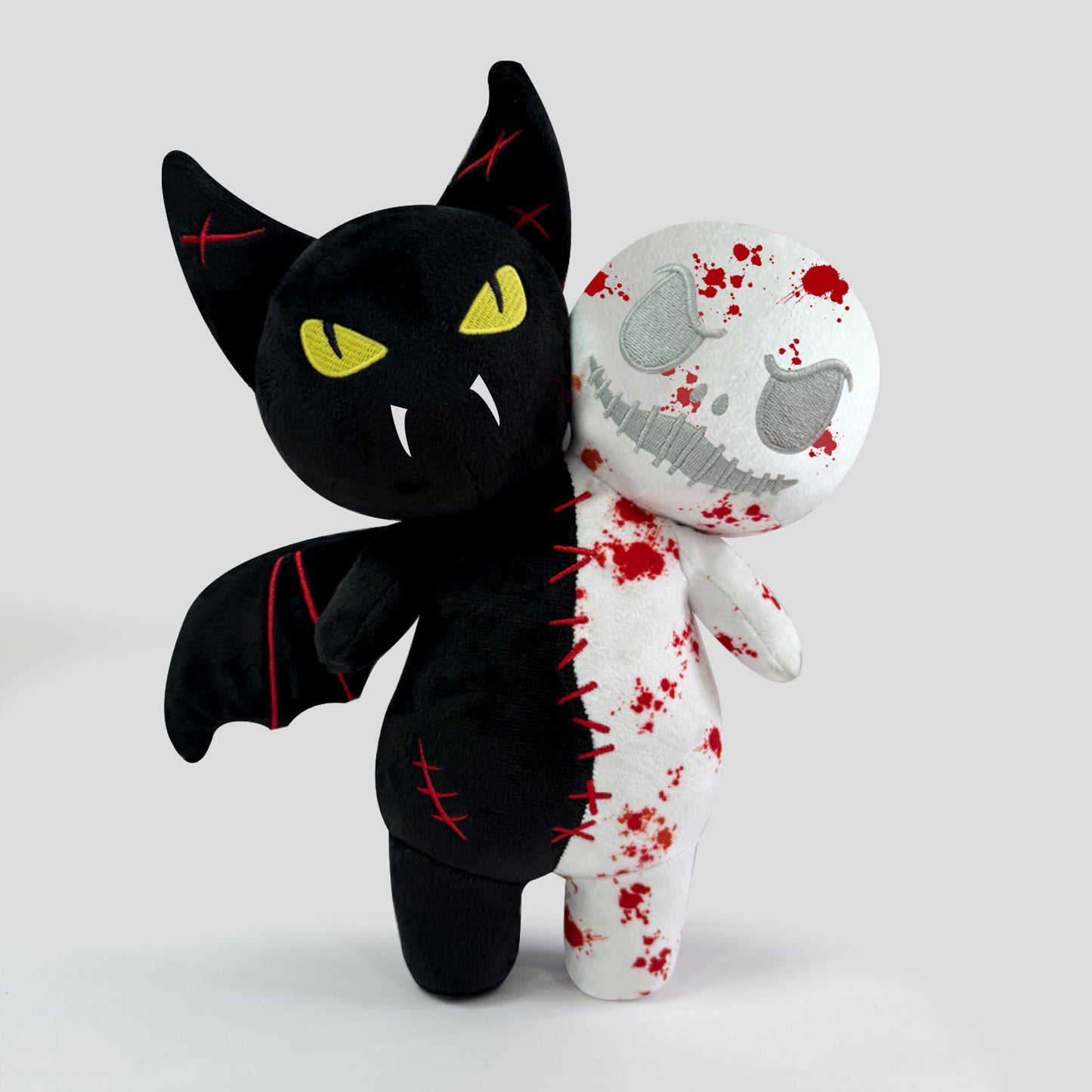 Luminous Pumpkin Skull & Bat Ghost Plush Toy