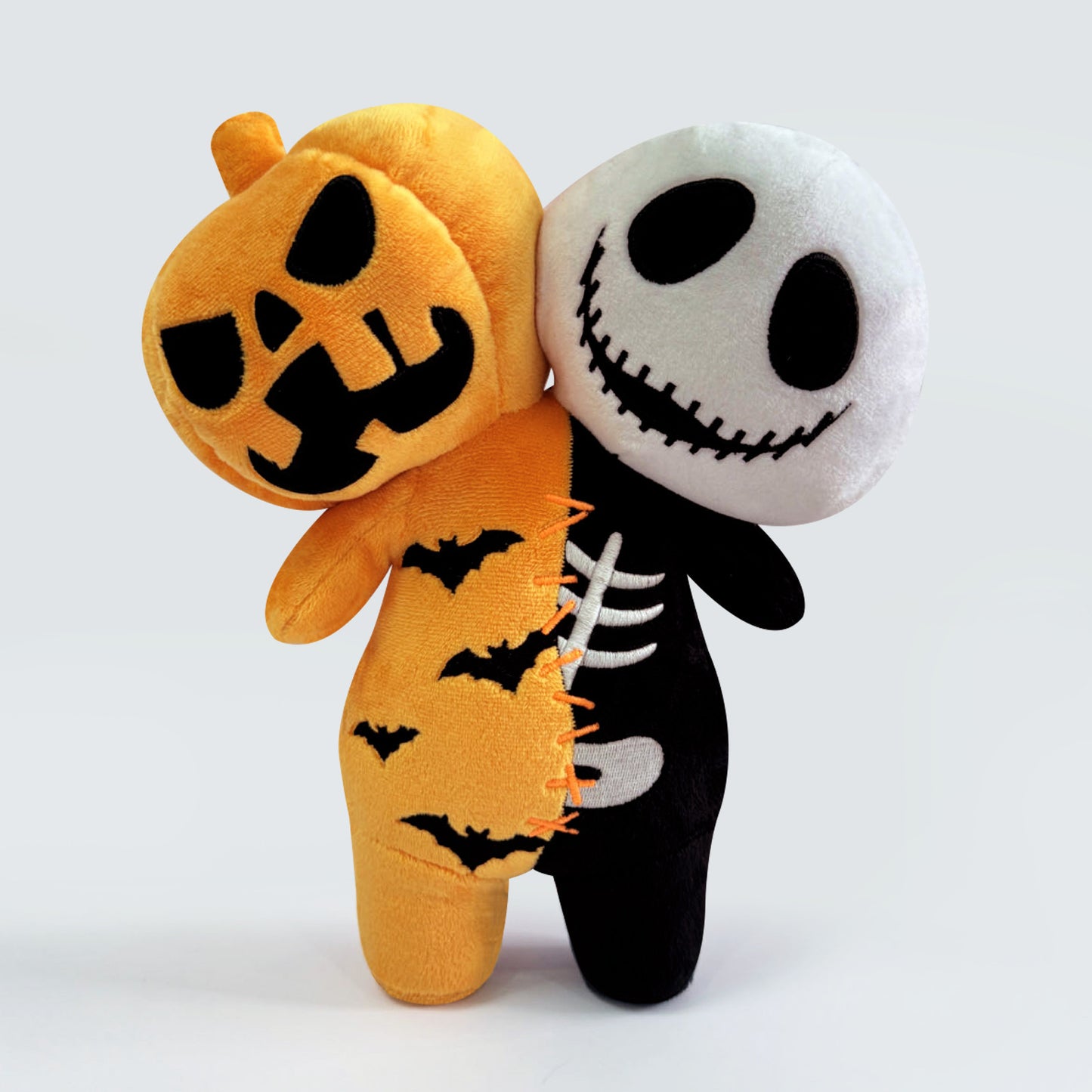 Luminous Pumpkin Skull & Bat Ghost Plush Toy